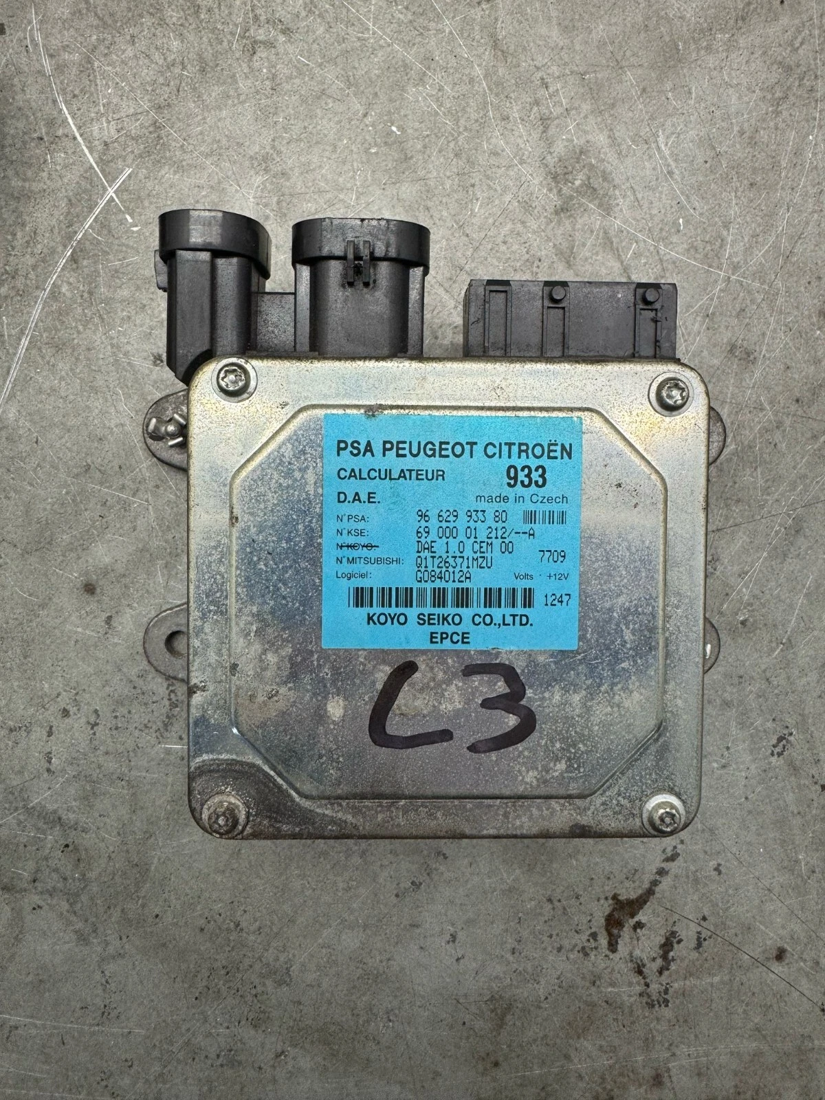 Steuergerät Servolenkung Citroen C3 PSA 9662993380
