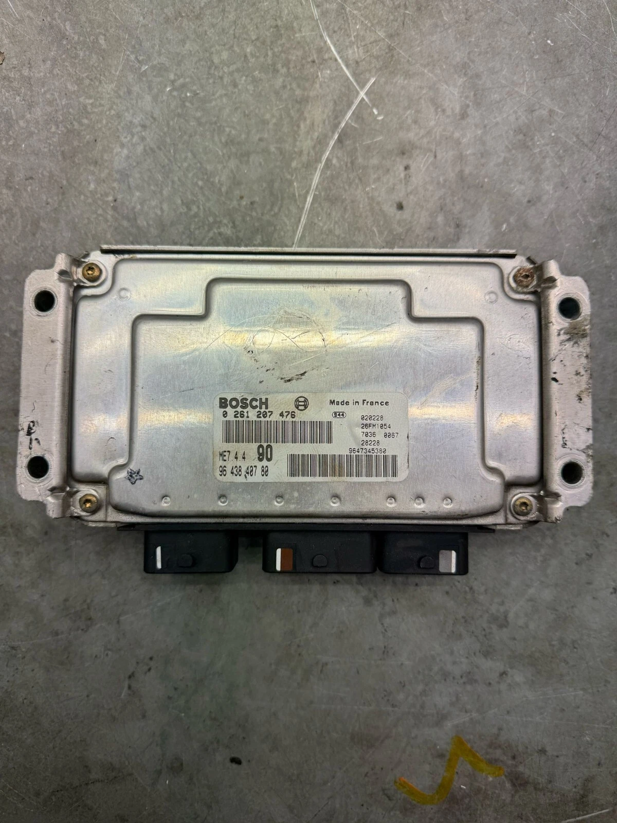 Motorsteuergerät Schlüssel WFS Zündschloss Citroen Xsara 1,6 Bosch 0261207476
