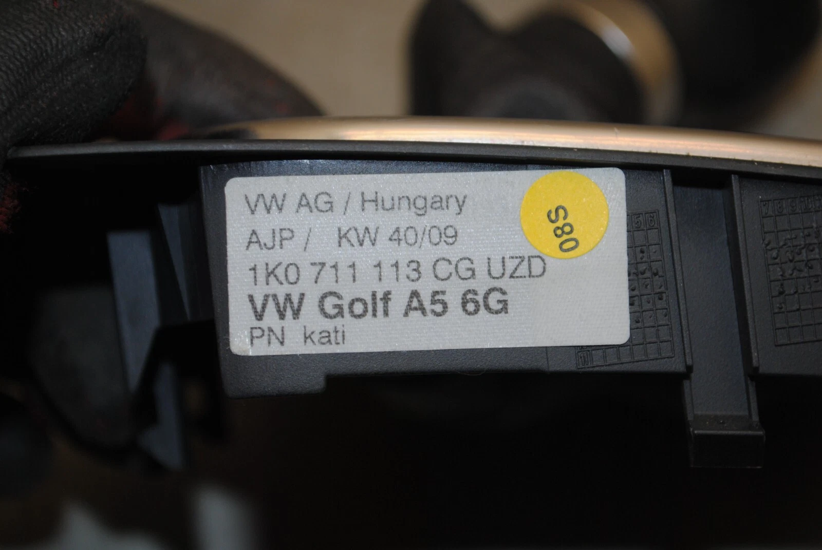 Schaltknauf, Schaltsack VW Golf V 1K0711113CG – Bild 5
