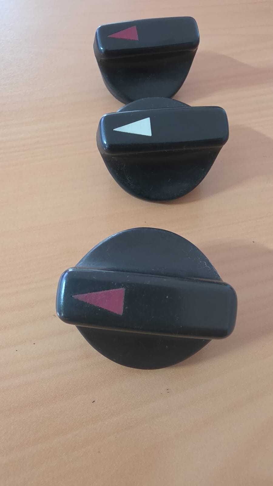 3 Stück Mercedes-Benz Drehknopf Knopf Klima Heizung Gebläse W107 W123 W126 W201 – Bild 2