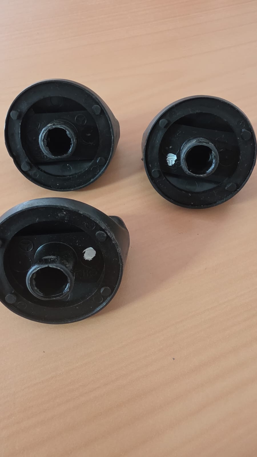 3 Stück Mercedes-Benz Drehknopf Knopf Klima Heizung Gebläse W107 W123 W126 W201 – Bild 3