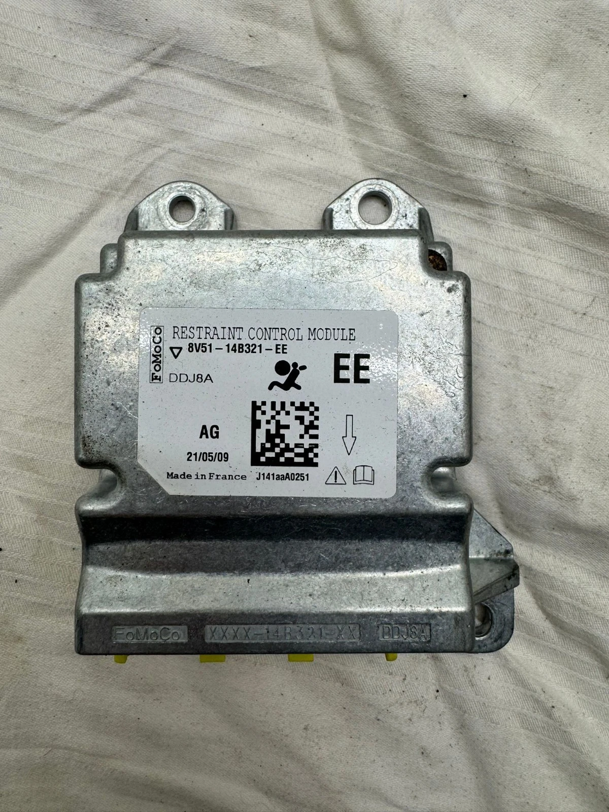 Original Ford Fiesta Airbagsteuergerät Steuergerät Aufprallsensor 8V5114B321EE