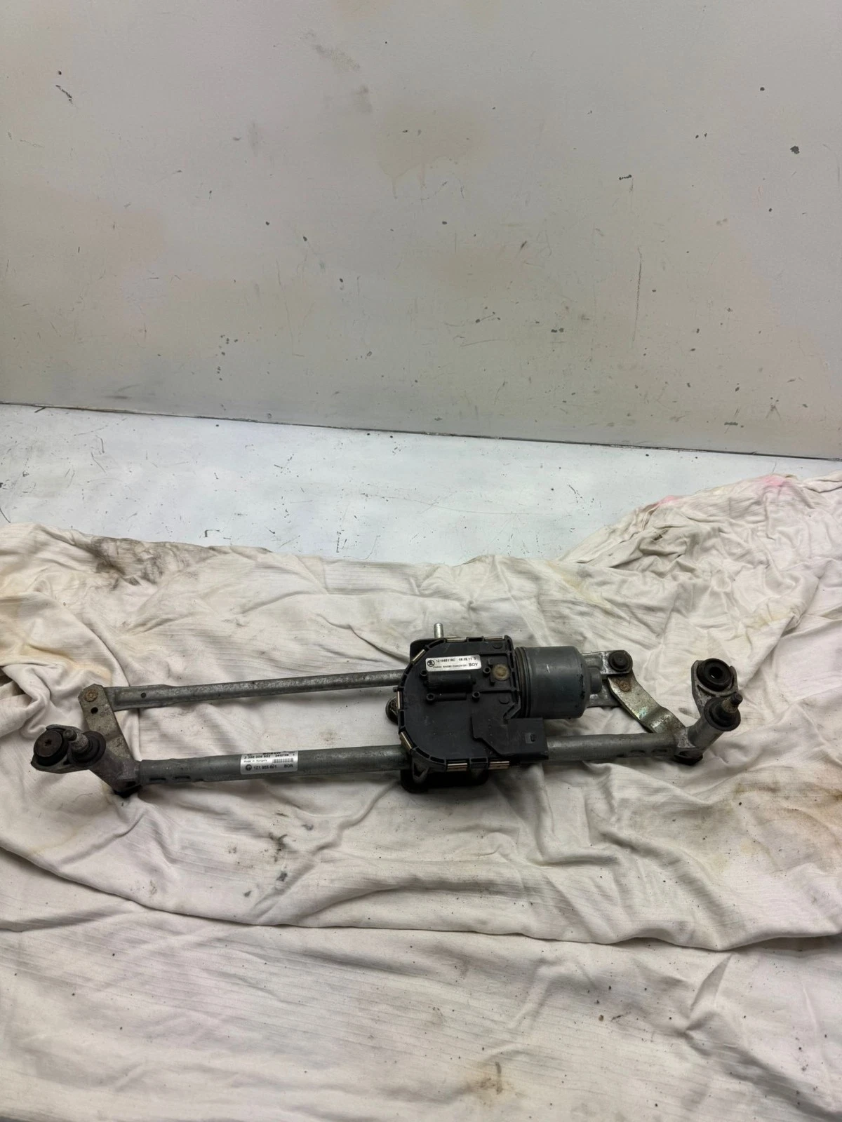 Org. Skoda Octavia 1Z II Scheibenwischermotor mit Gestänge 1Z1955119C 1397220580
