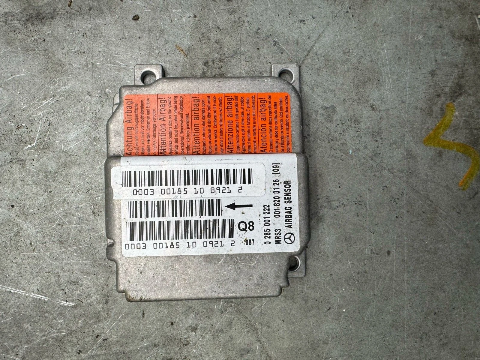 Airbag Steuergerät Mercedes-Benz W168 A190 0018203126 Bosch 0285001222