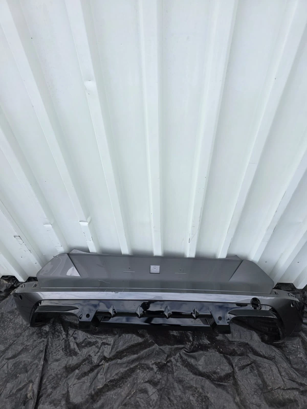 Original Seat Cupra Heckstoßstange Stoßstange hinten Diffusor Grau 5FF807568C
