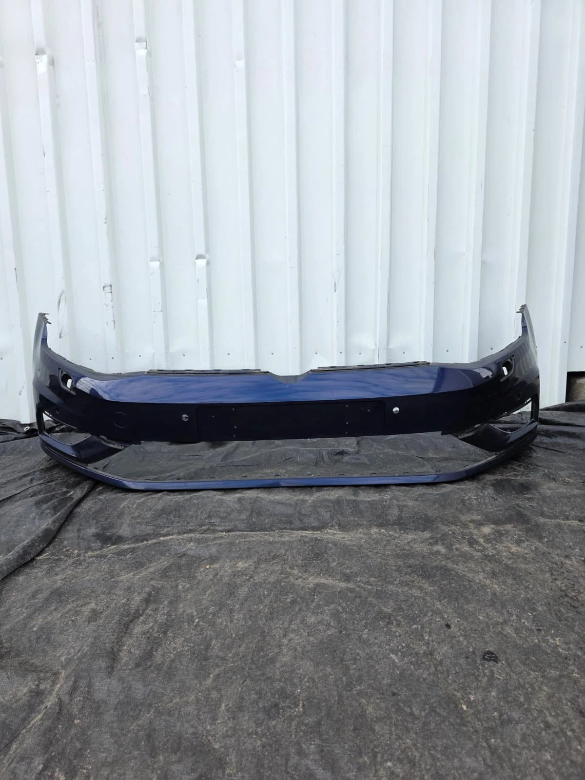 Original VW Golf VII 7 Stoßstange Frontstoßstange Blau vorne 5G0807221F