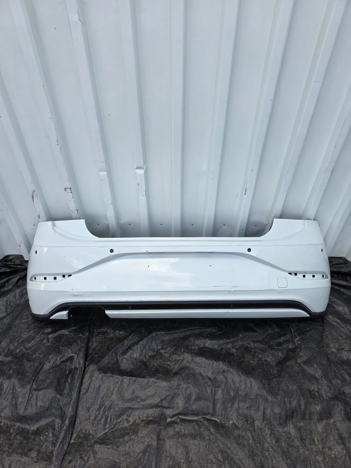 Original VW 2G GTI PDC Heckstoßstange Stoßstange hinten weiß 2GS807421D