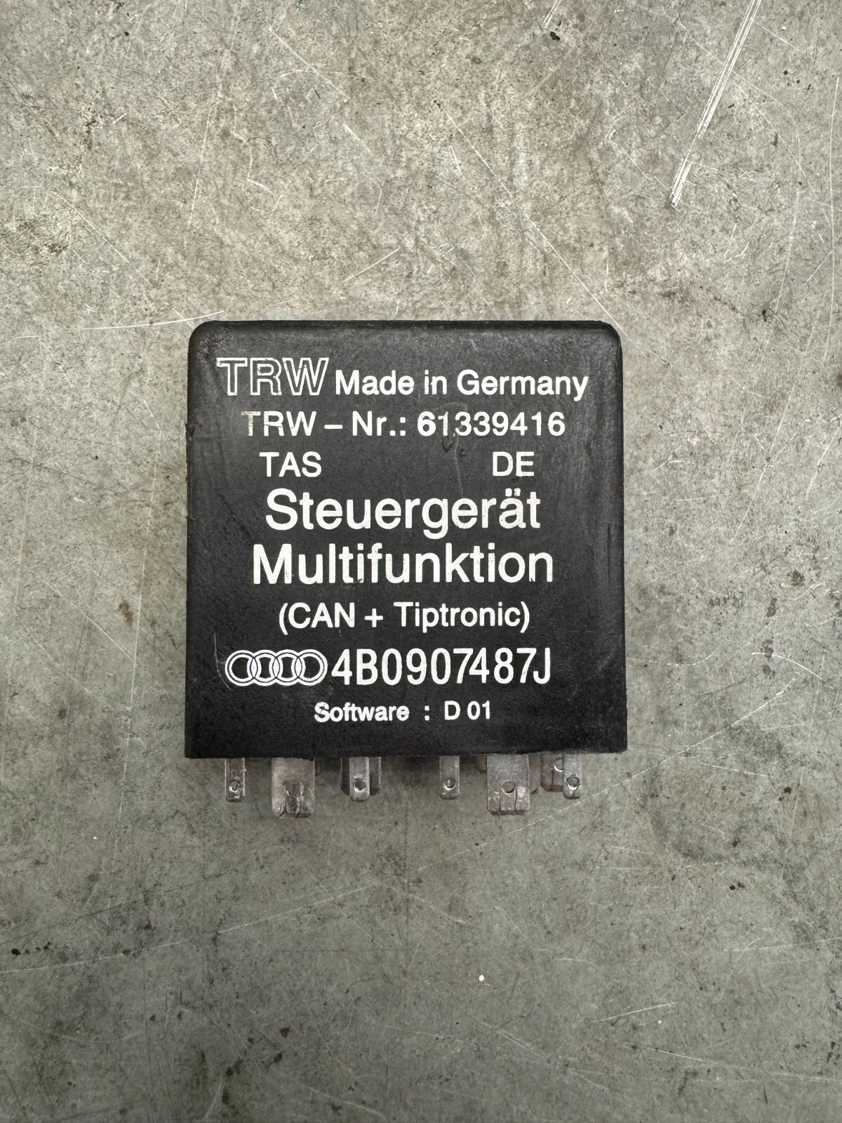 Original Audi A6 4B A8 D2 Relais Multifunktion Steuergerät Relais 4B0907487J