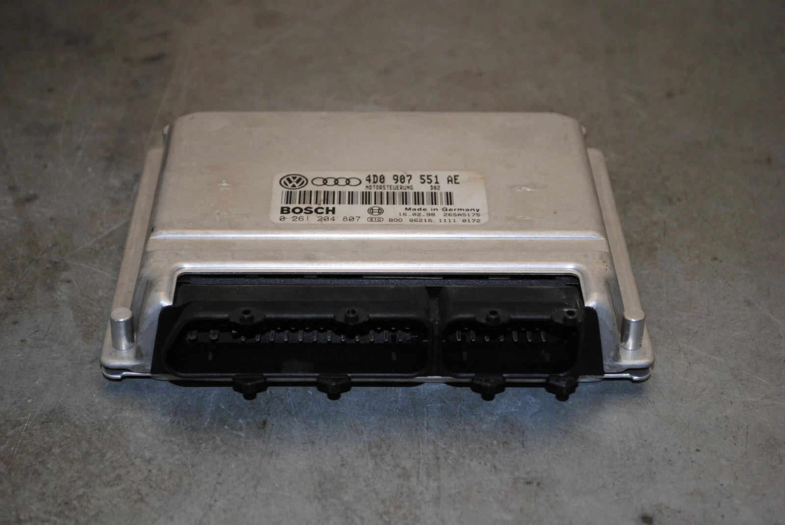 Steuergerät Motor Audi A4 8D B5, A6 Avant 4B C5, 4D0907551AE Bosch 0261204807