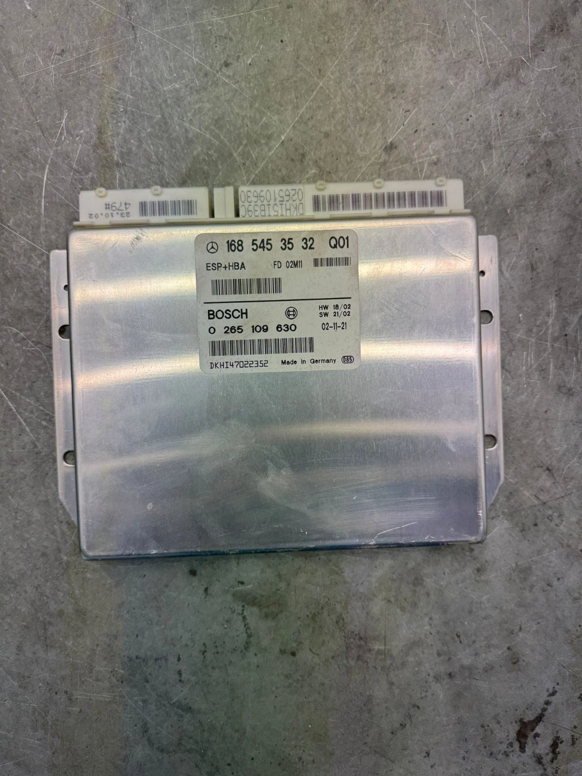 Original A Klasse W168 Motorsteuergerät Steuergerät 1685453532Q01 0265109630