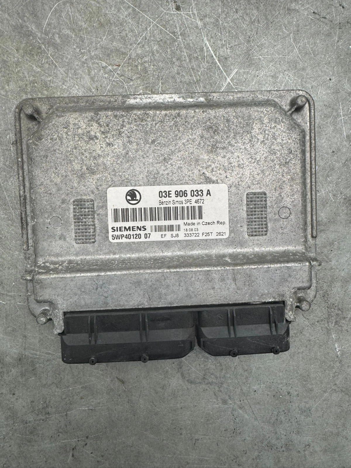 Original Skoda Fabia 6Y Benzin Motorsteuergerät Steuergerät 03E906033A