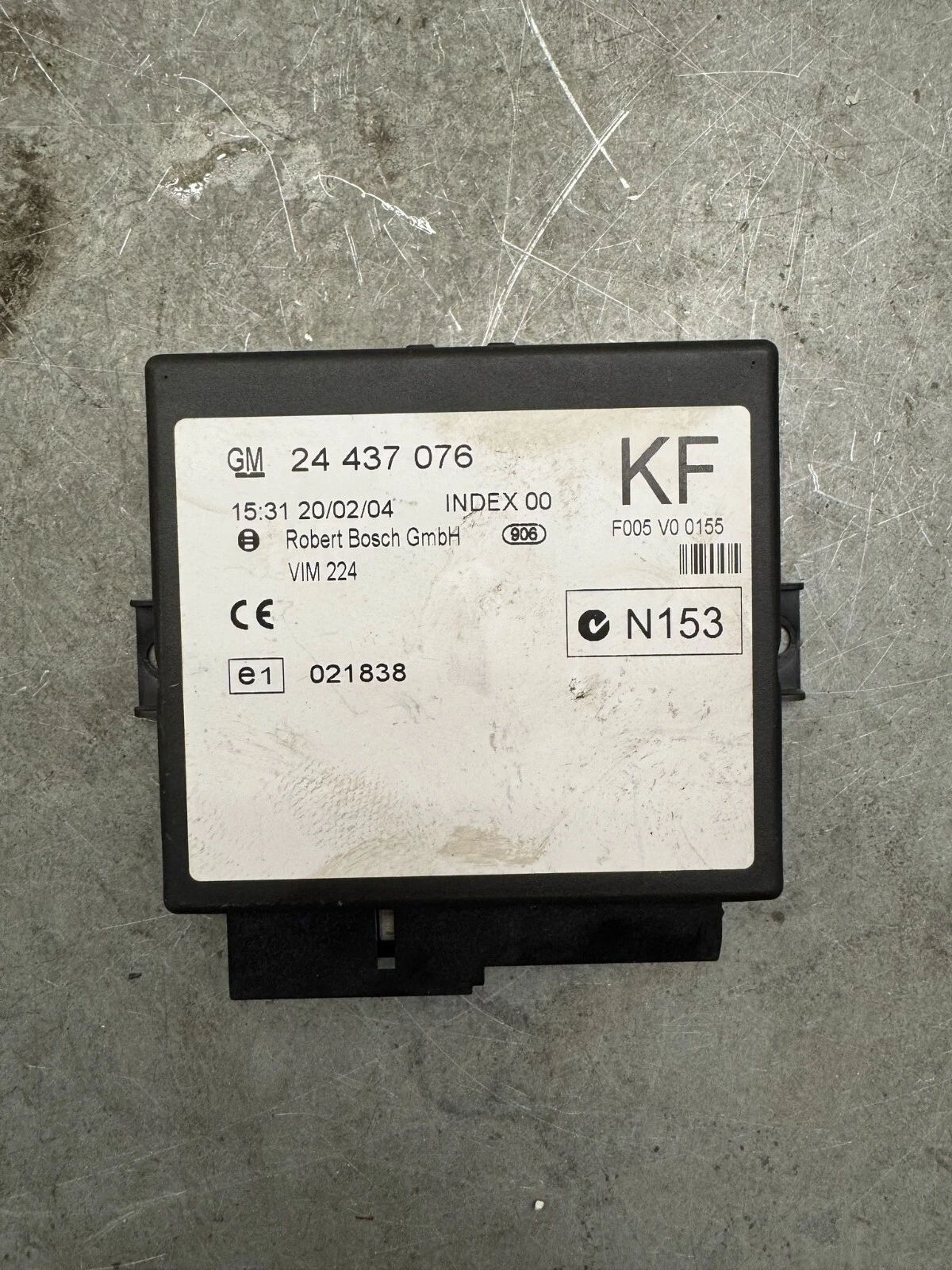 Original Opel Astra G Zafira A Zentralverrieglung ZV Steuergerät 24437076 KF