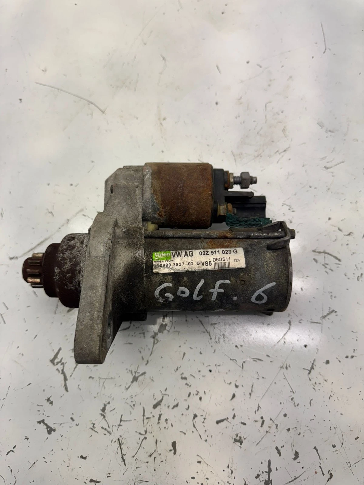 Original VW Golf 6 Anlasser 02Z911023G