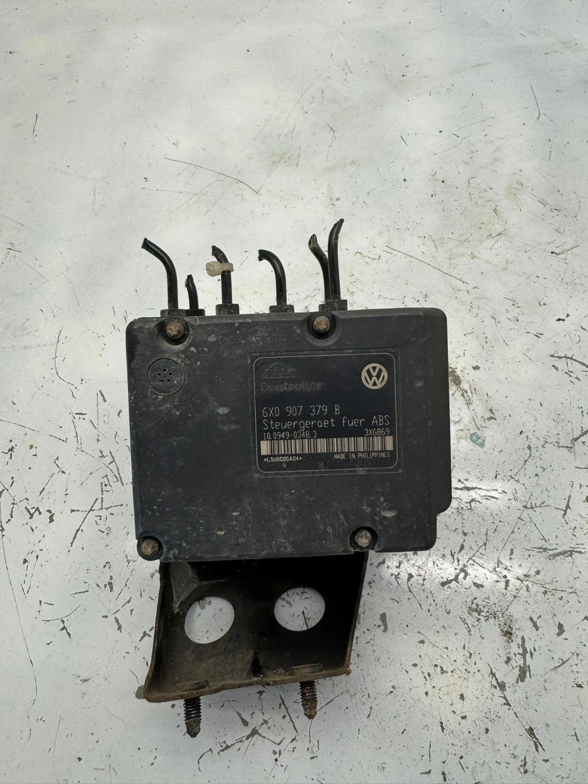Original VW Lupo Polo 6N2 ABS Hydraulikblock Steuergerät 6X0907379B 6X0614117