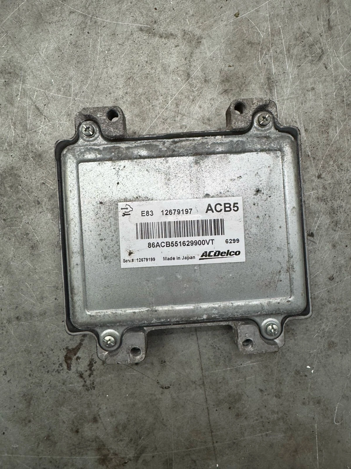 Original Opel Corsa E Motorsteuergerät Steuergerät E83 12679197 ACB5 ACDelco