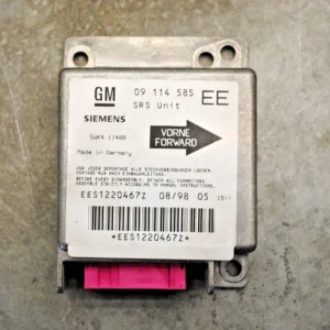 Airbag Steuergerät für Opel Corsa B GM 09114585 von Siemens 5WK4 1140B