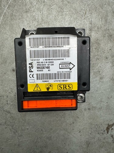 Original Citroen C3 Airbagsteuergerät Steuergerät PSA Modul 9663357480
