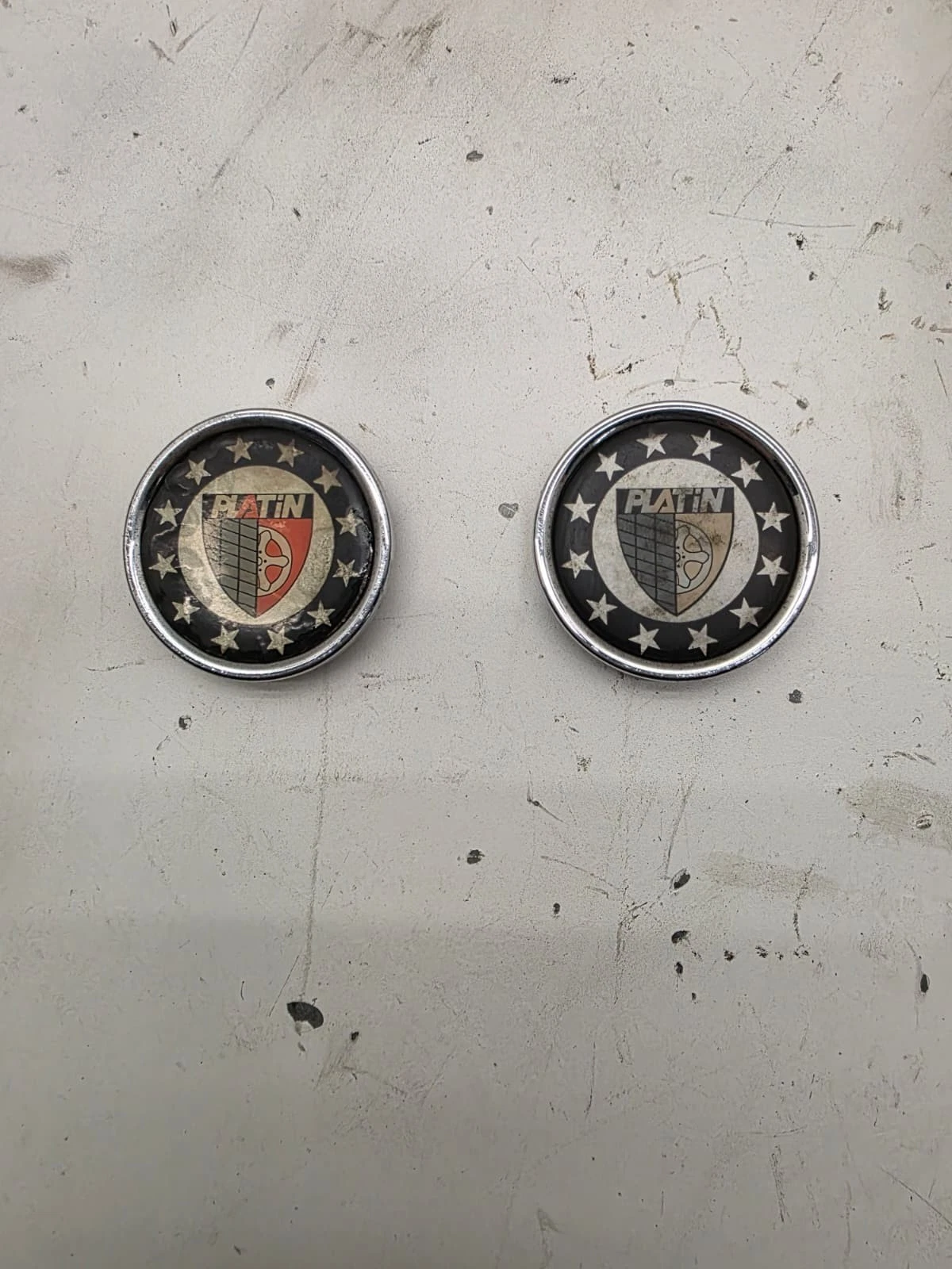 Original Platin Radzierkappen Felgendeckel 2 Stück