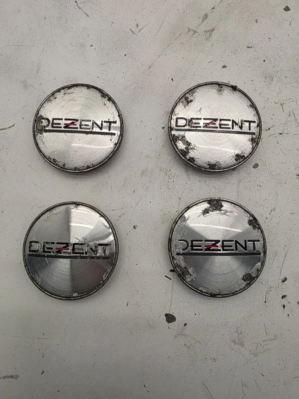 Original Dezent Kronprinz Radzierkappen Felgendeckel Nabendeckel 4 Stück