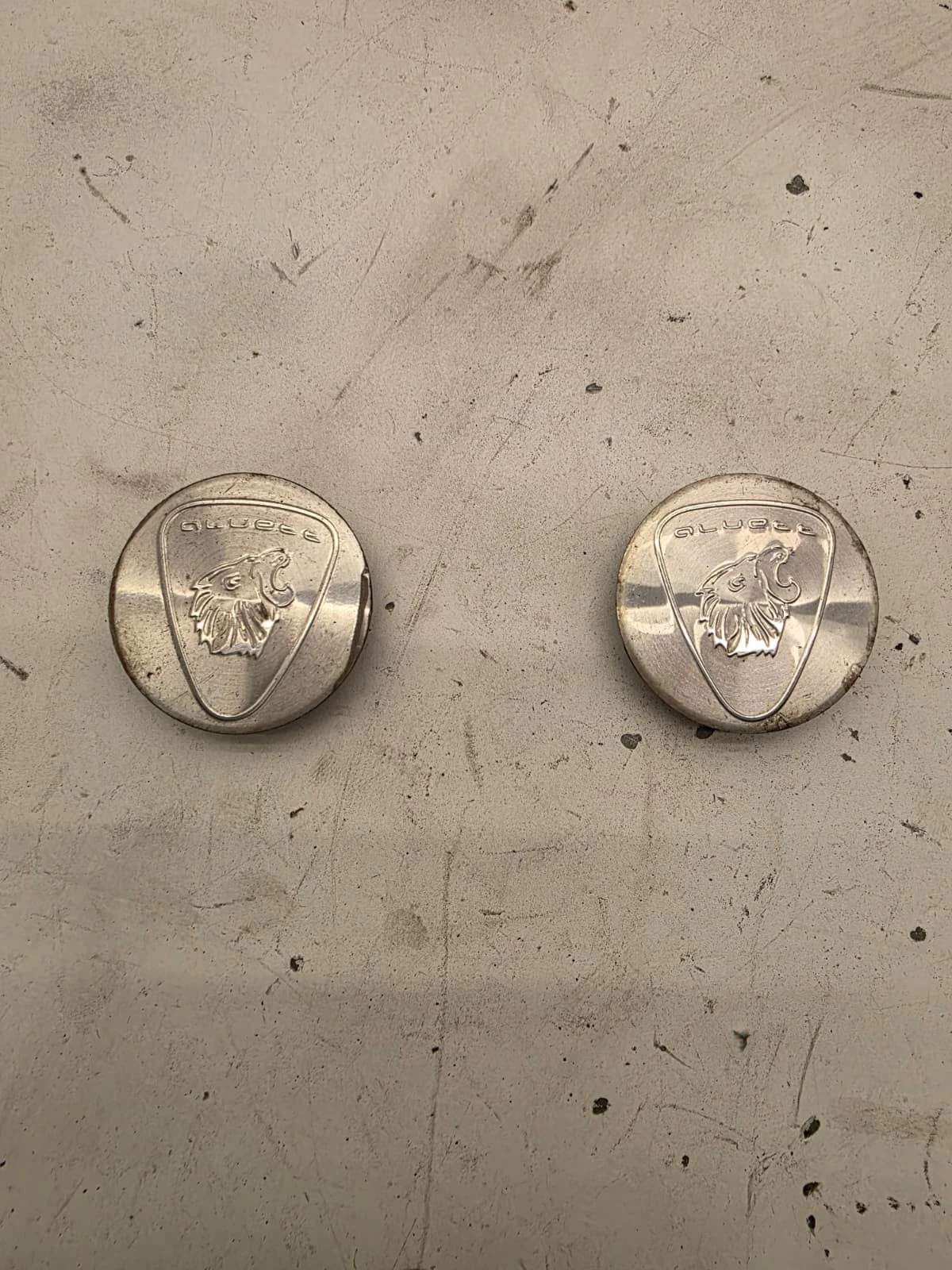 Original Aluett Radzierkappen Felgendeckel Nabendeckel 2 Stück