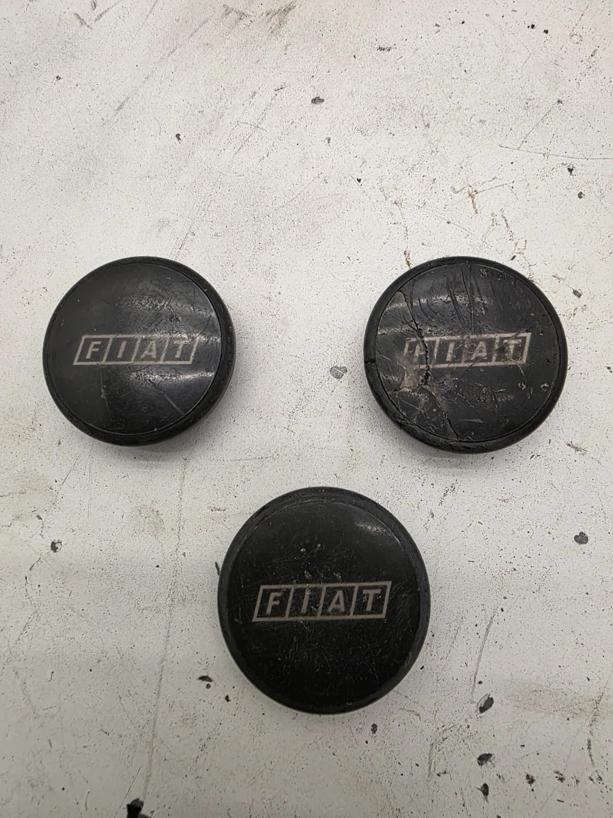 Original Fiat Radzierkappen Felgendeckel Nabendeckel 3 Stück