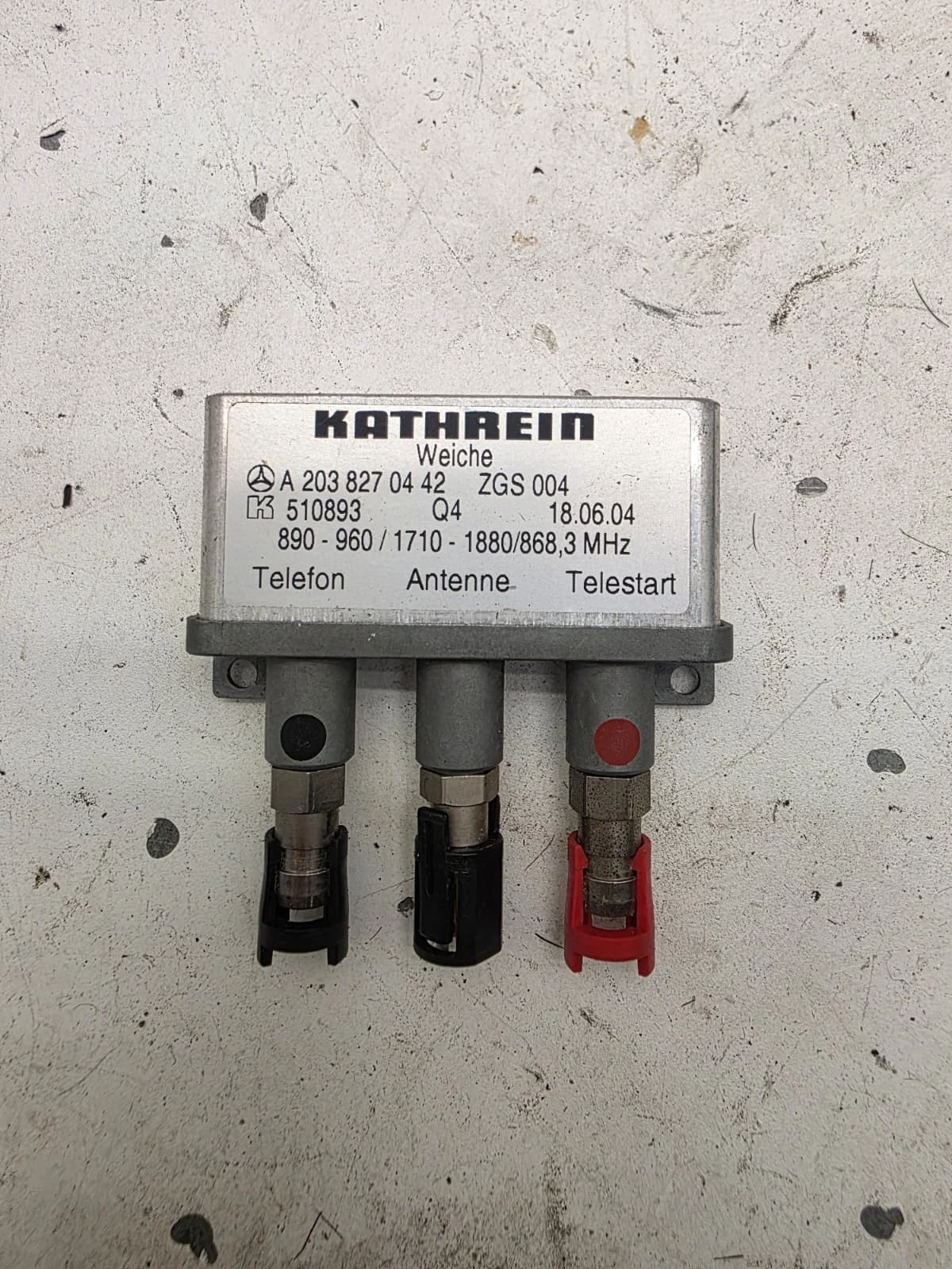 Original Mercedes E Klasse S211 E240 Antenne Telefon Steuergerät A2038270442