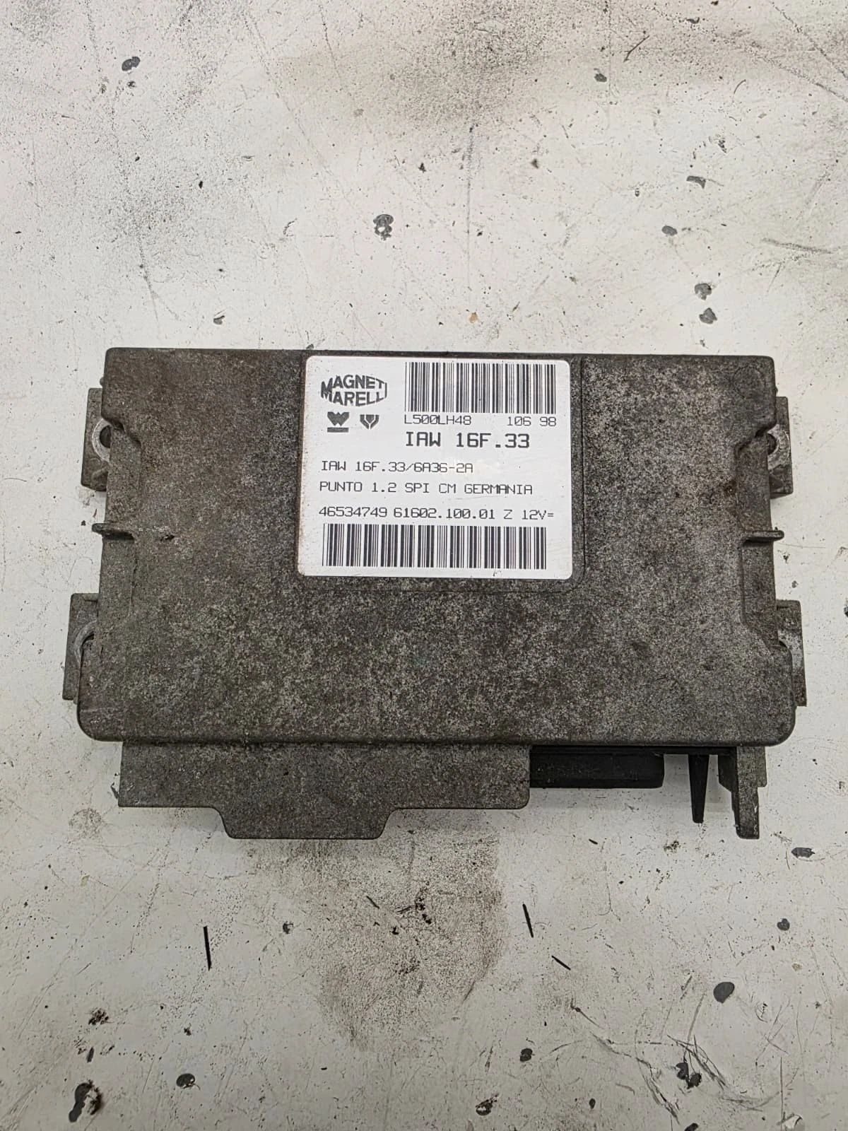 Original Fiat Punto Motorsteuergerät Steuergerät IAW16F33 L500LH48