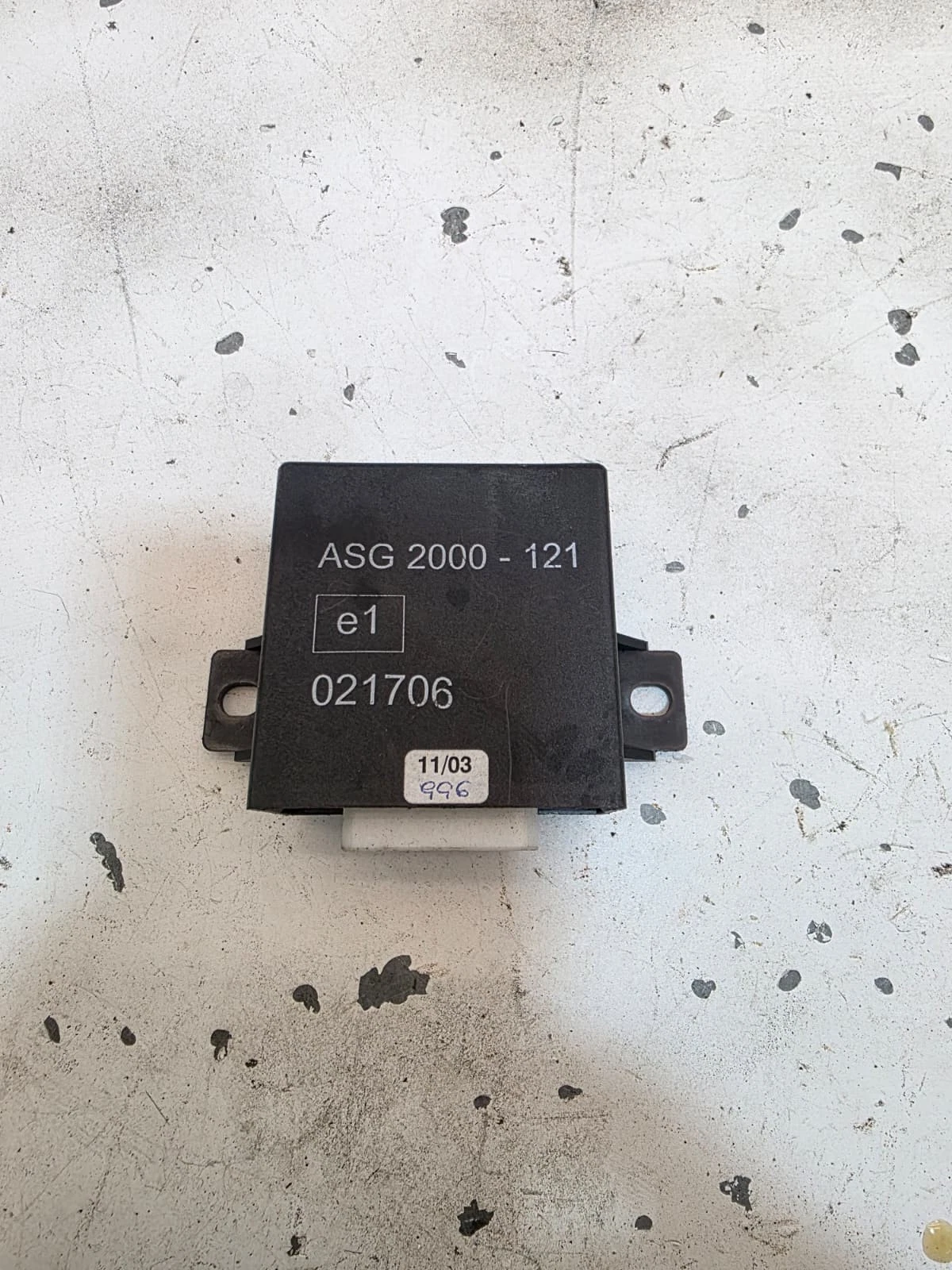 Original ASG Steuergerät ASG2000121 021706
