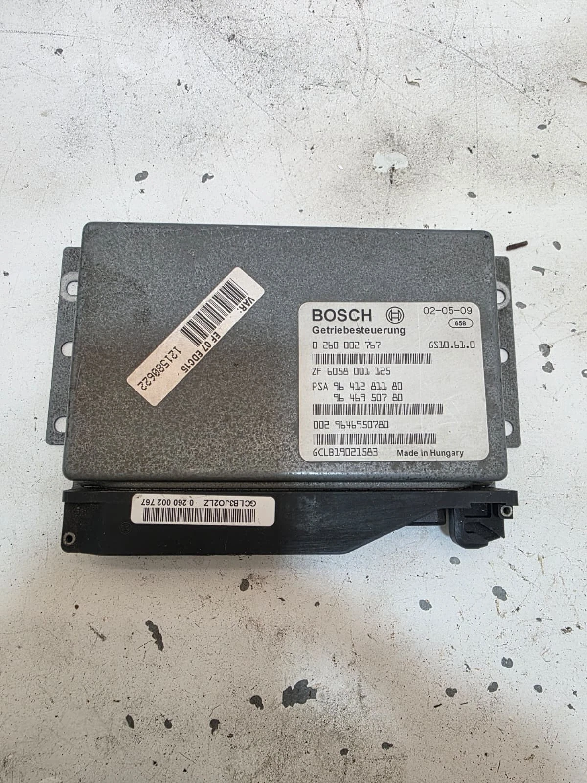 Original Citroen C5 Getriebesteuergerät Steuergerät 0260002767 9641281180