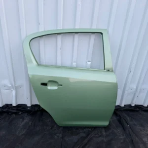 Original Opel Corsa D Tür hinten rechts 5 Türer grün hellgrün nackt Top Zustand