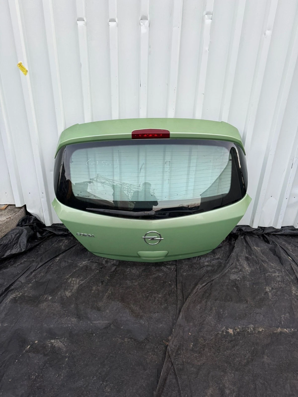 Original Opel Corsa D Heckklappe 5 Türer grün hellgrün Top Zustand