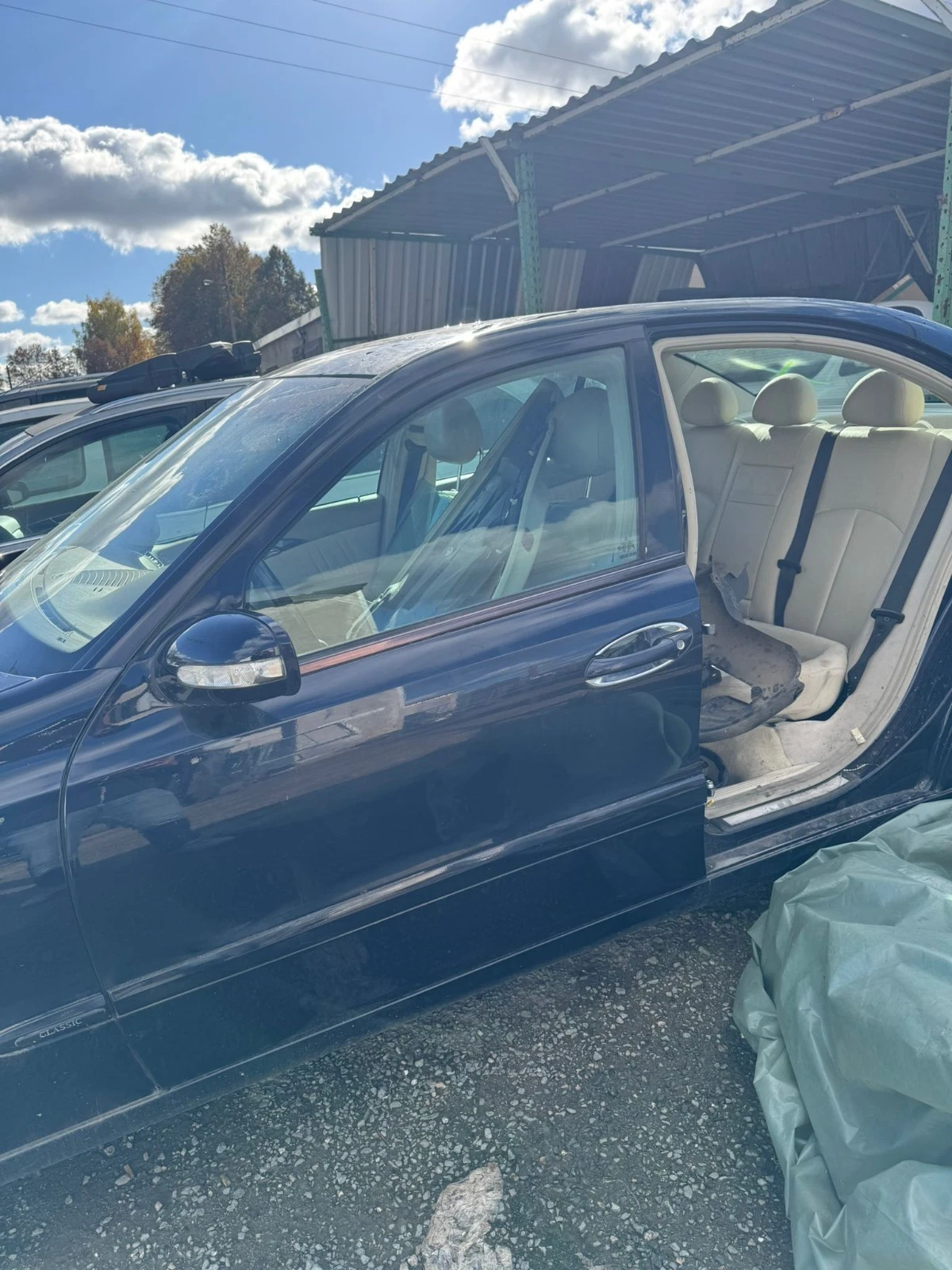 Original Mercedes E Klasse W212 Fahrertür Tür vorne links Dunkelblau TOP